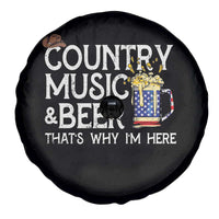 Funny Country Music And Beer Spare Tire Cover That's Why I'm Here
