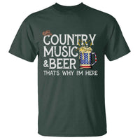 Funny Country Music And Beer T Shirt That's Why I'm Here