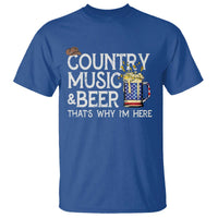 Funny Country Music And Beer T Shirt That's Why I'm Here