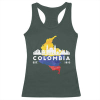 Colombian Pride Racerback Tank Top Colombia Est. 1810