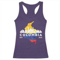 Colombian Pride Racerback Tank Top Colombia Est. 1810