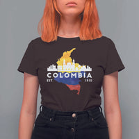 Colombian Pride T Shirt For Women Colombia Est. 1810 - Wonder Print Shop