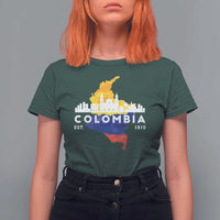 Colombian Pride T Shirt For Women Colombia Est. 1810 - Wonder Print Shop