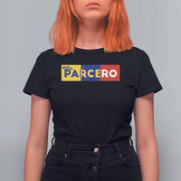 Funny Colombian T Shirt For Women Parcero Colombia Slang Good Friend Buddy - Wonder Print Shop