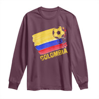 Colombian Colombia Soccer Support Long Sleeve Shirt