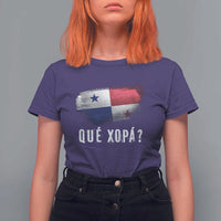 Funny Panama T Shirt For Women Que Xopa What's Up Panamanian - Wonder Print Shop
