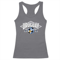 Uruguayan Uruguay Soccer Support Racerback Tank Top