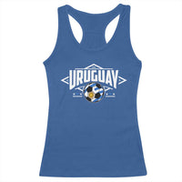 Uruguayan Uruguay Soccer Support Racerback Tank Top