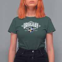 Uruguayan Uruguay Soccer Support T Shirt For Women - Wonder Print Shop