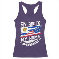 Uruguayan American Racerback Tank Top My Roots My Home Proud