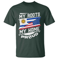 Uruguayan American T Shirt My Roots My Home Proud - Wonder Print Shop