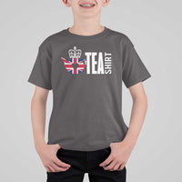 Funny English Tea UK Flag T Shirt For Kid