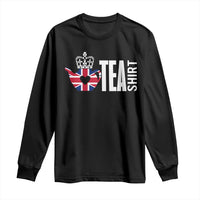 Funny English Tea UK Flag Long Sleeve Shirt