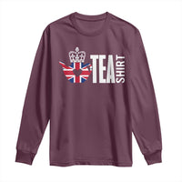 Funny English Tea UK Flag Long Sleeve Shirt