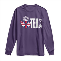 Funny English Tea UK Flag Long Sleeve Shirt