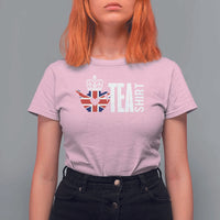 Funny English Tea UK Flag T Shirt For Women - Wonder Print Shop