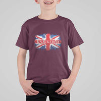 Funny Knackered The UK Flag British T Shirt For Kid
