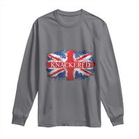 Funny Knackered The UK Flag British Long Sleeve Shirt
