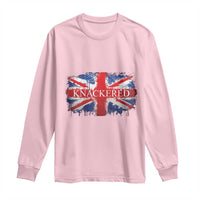 Funny Knackered The UK Flag British Long Sleeve Shirt