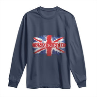 Funny Knackered The UK Flag British Long Sleeve Shirt