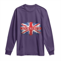 Funny Knackered The UK Flag British Long Sleeve Shirt