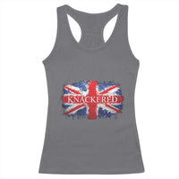 Funny Knackered The UK Flag British Racerback Tank Top