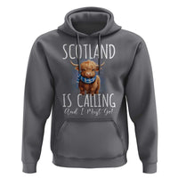 Scotland is Calling and I must Go Highland Cow Hoodie
