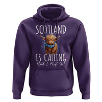 Scotland is Calling and I must Go Highland Cow Hoodie