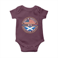 Scottish American Baby Onesie Made In America With Scottish Parts Scotland