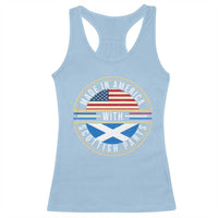 Scottish American Racerback Tank Top Made In America With Scottish Parts Scotland