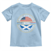 Scottish American Toddler T Shirt Made In America With Scottish Parts Scotland