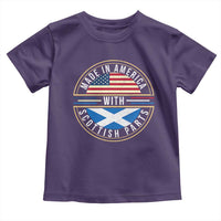 Scottish American Toddler T Shirt Made In America With Scottish Parts Scotland