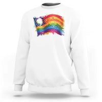 Rainbow Flag Comma La Harris 2024 Sweatshirt - Wonder Print Shop