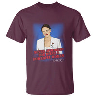 AOC T Shirt Never Apologize For Being A Powerful Woman - Wonder Print Shop