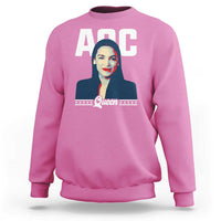 Alexandria Ocasio Cortez Feminist AOC Queen Sweatshirt - Wonder Print Shop