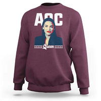 Alexandria Ocasio Cortez Feminist AOC Queen Sweatshirt - Wonder Print Shop