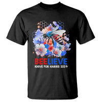 Believe Khive For Harris 2024 T Shirt Bee American Flag - Wonder Print Shop