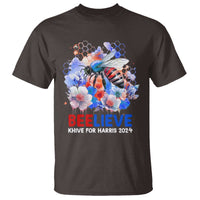 Believe Khive For Harris 2024 T Shirt Bee American Flag - Wonder Print Shop