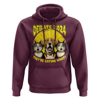 President Debate 2024 Hoodie Funny Dogs and Cats They're Eating What - Wonder Print Shop