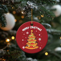 Funny Xmas Pizza Lover Christmas Ornament Merry Crustmas Pizza Christmas Tree - Wonder Print Shop
