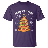 Merry Crustmas Pizza Christmas Tree Xmas T Shirt - Wonder Print Shop