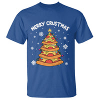 Merry Crustmas Pizza Christmas Tree Xmas T Shirt - Wonder Print Shop