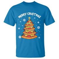 Merry Crustmas Pizza Christmas Tree Xmas T Shirt - Wonder Print Shop