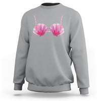 Mermaid Pearl Sea Shell Bra Costume Sweatshirt - Wonder Print Shop