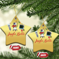 Xmas Nurse Christmas Ornament Jingle Bells Telemetry Respiratory Therapist - Wonder Print Shop
