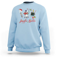 Christmas Nurse Jingle Bells Telemetry Respiratory Therapist Sweatshirt - Wonder Print Shop