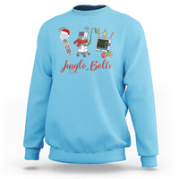 Christmas Nurse Jingle Bells Telemetry Respiratory Therapist Sweatshirt - Wonder Print Shop