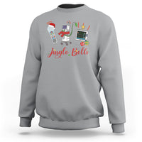 Christmas Nurse Jingle Bells Telemetry Respiratory Therapist Sweatshirt - Wonder Print Shop