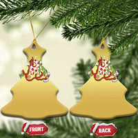 Nurse Xmas Stethoscope Reindeer Hat Christmas Ornament - Wonder Print Shop