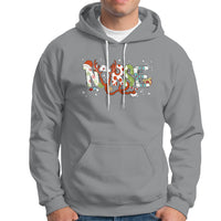 Christmas Nurse Xmas Stethoscope Reindeer Hat Hoodie - Wonder Print Shop